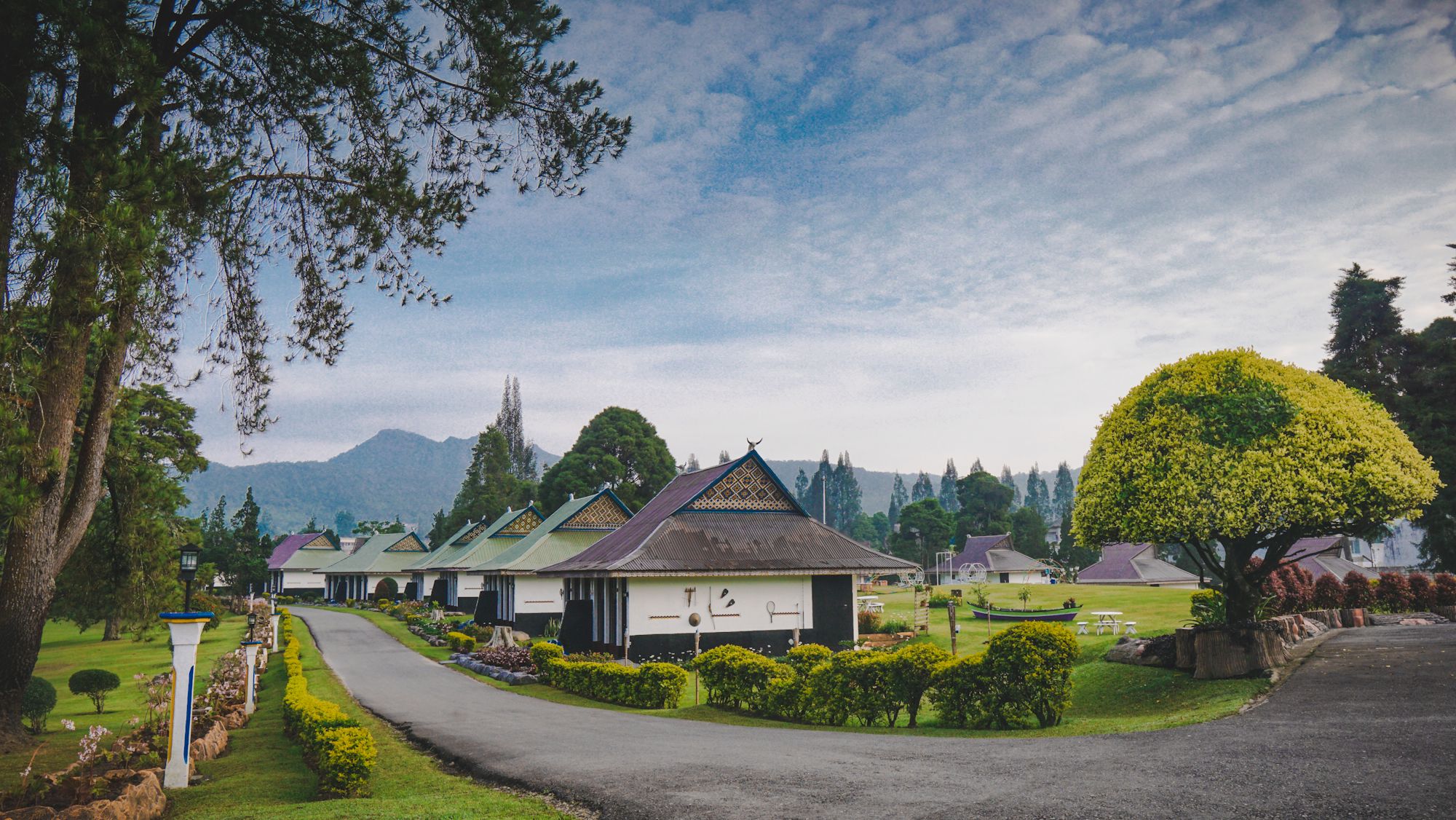 Taman dan area bersama Brastagi Cottage